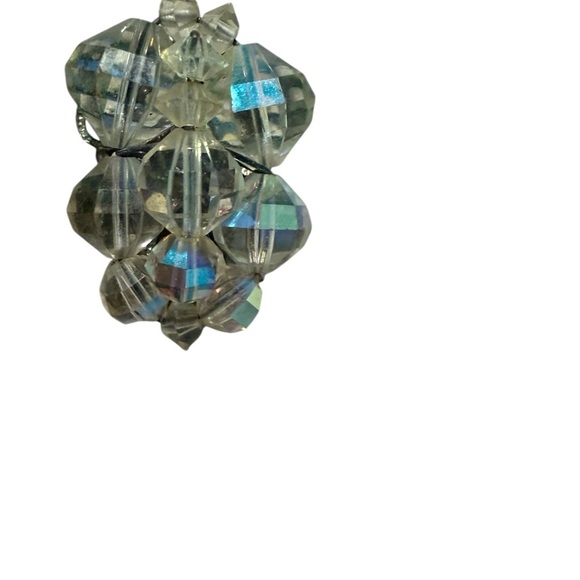 Elegant Clear Crystal Cluster Earrings - Picture 5 of 5